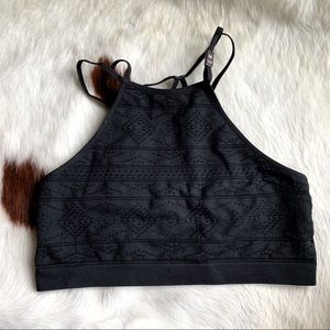 NWT Victoria’s Secret Black Stitch Patterned Bralette